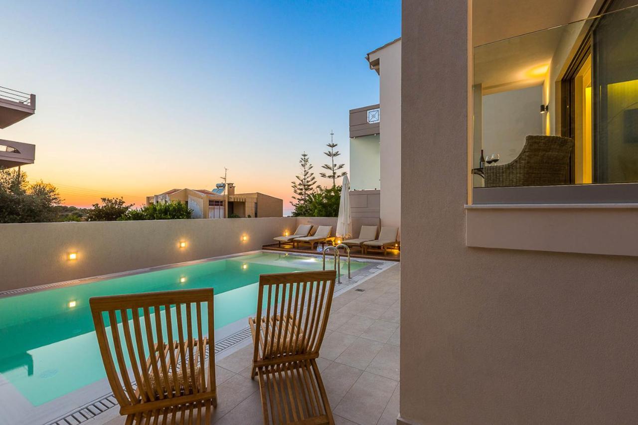 Villa Amelia I Free 9 Seater Mini Van & Pool Kalathas Exteriör bild