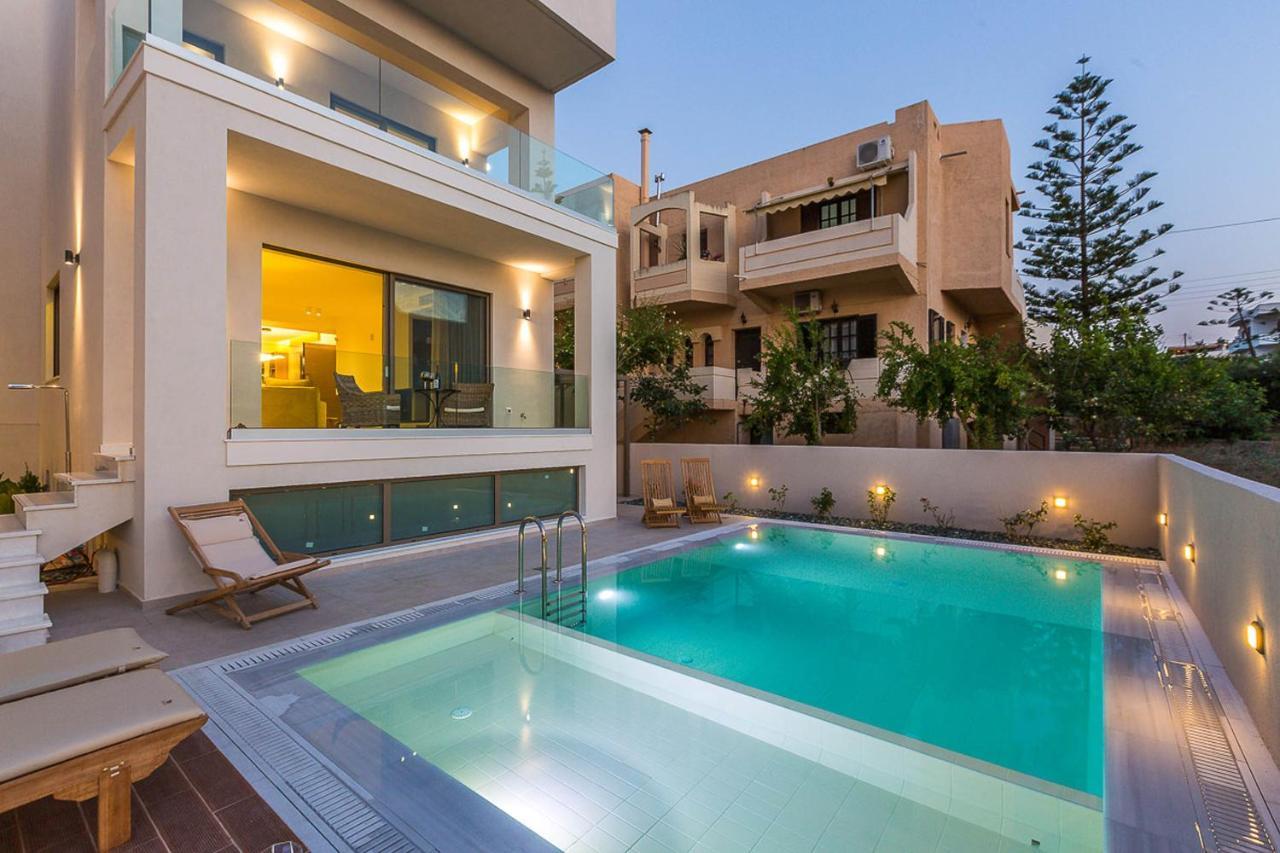 Villa Amelia I Free 9 Seater Mini Van & Pool Kalathas Exteriör bild