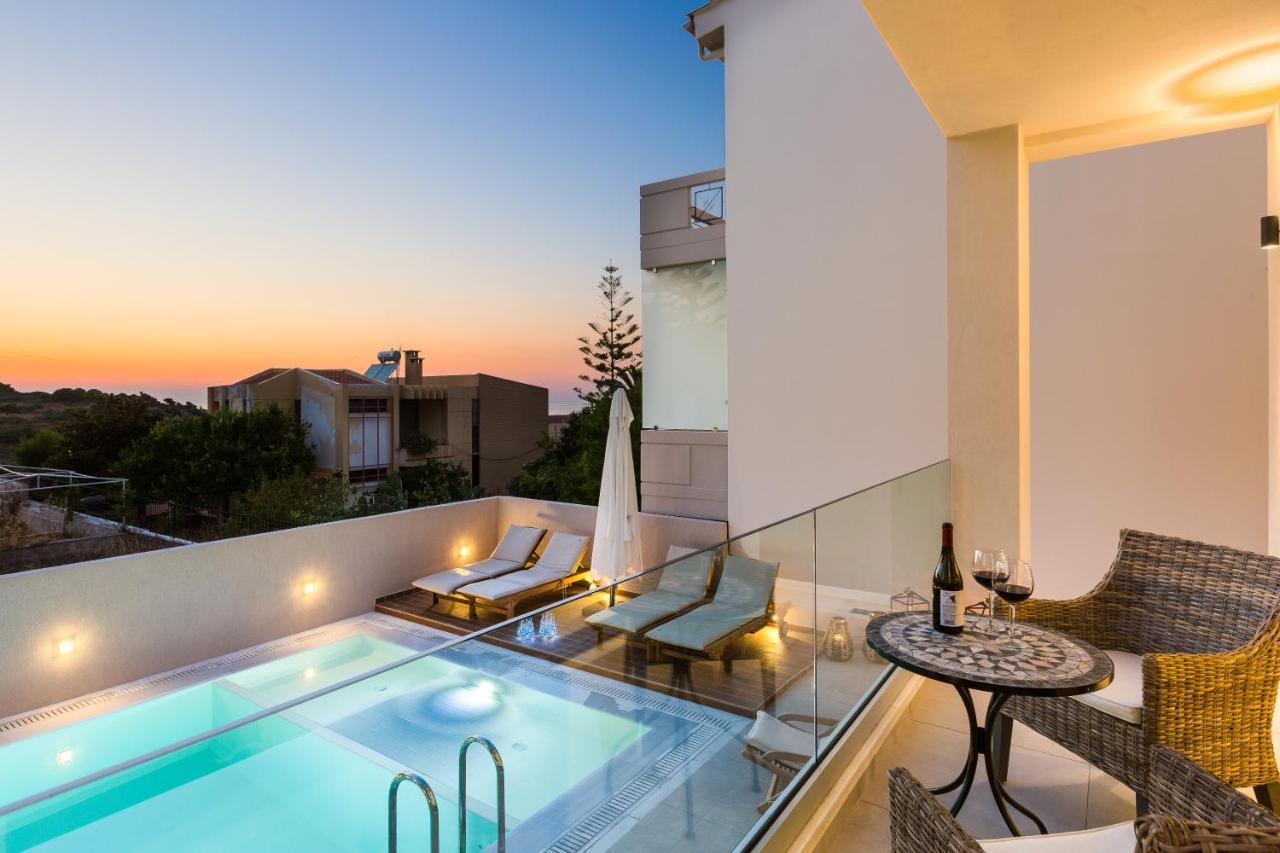 Villa Amelia I Free 9 Seater Mini Van & Pool Kalathas Exteriör bild
