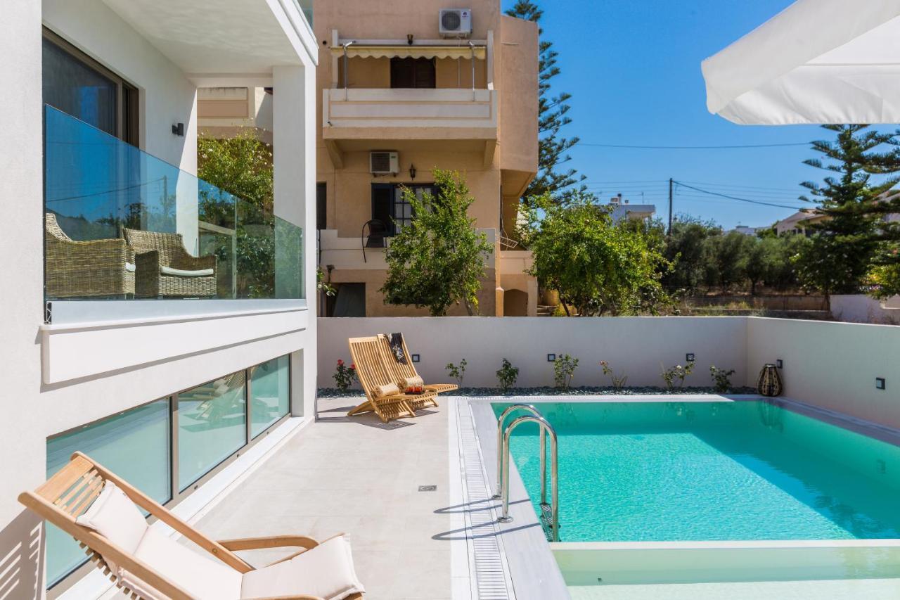 Villa Amelia I Free 9 Seater Mini Van & Pool Kalathas Exteriör bild